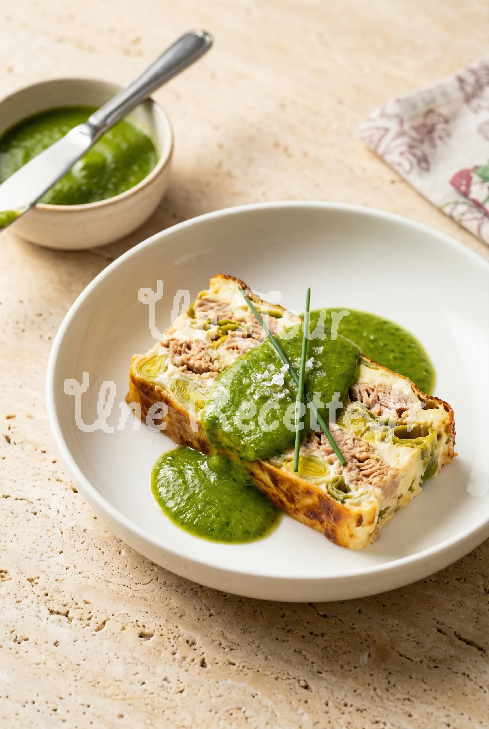 Photo de la recette Terrine de thon aux poireaux