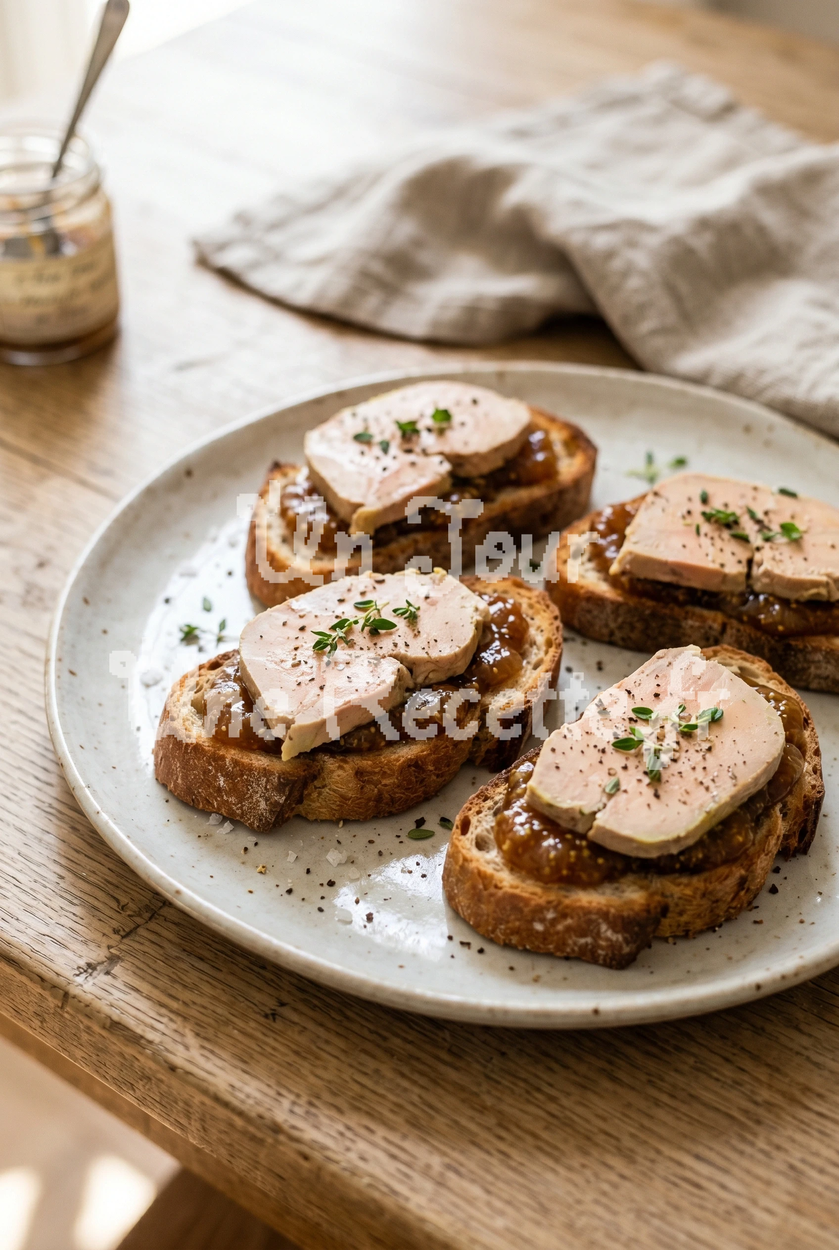 Toasts de foie gras aux figues