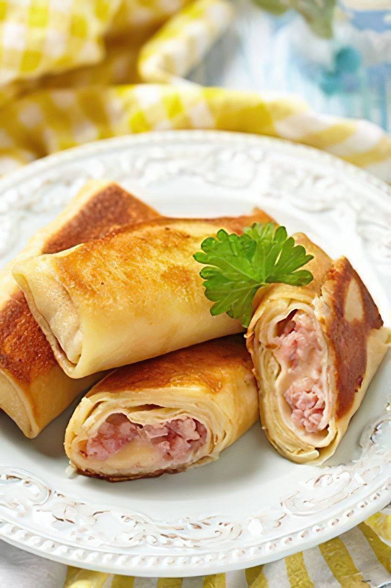 Photo de la recette Crêpes jambon fromage
