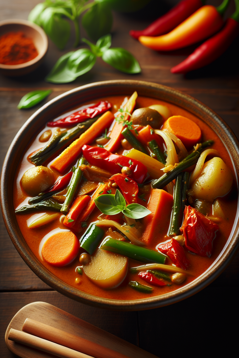Photo de la recette Curry de légumes à la pâte de curry massaman