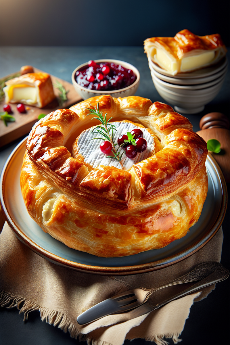 Photo de la recette Feuilleté au brie