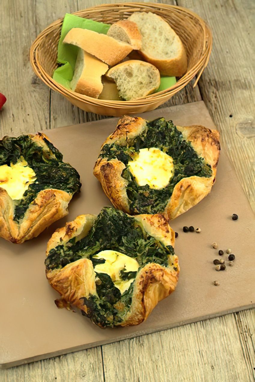 Photo de la recette Feuilletés épinards chèvre