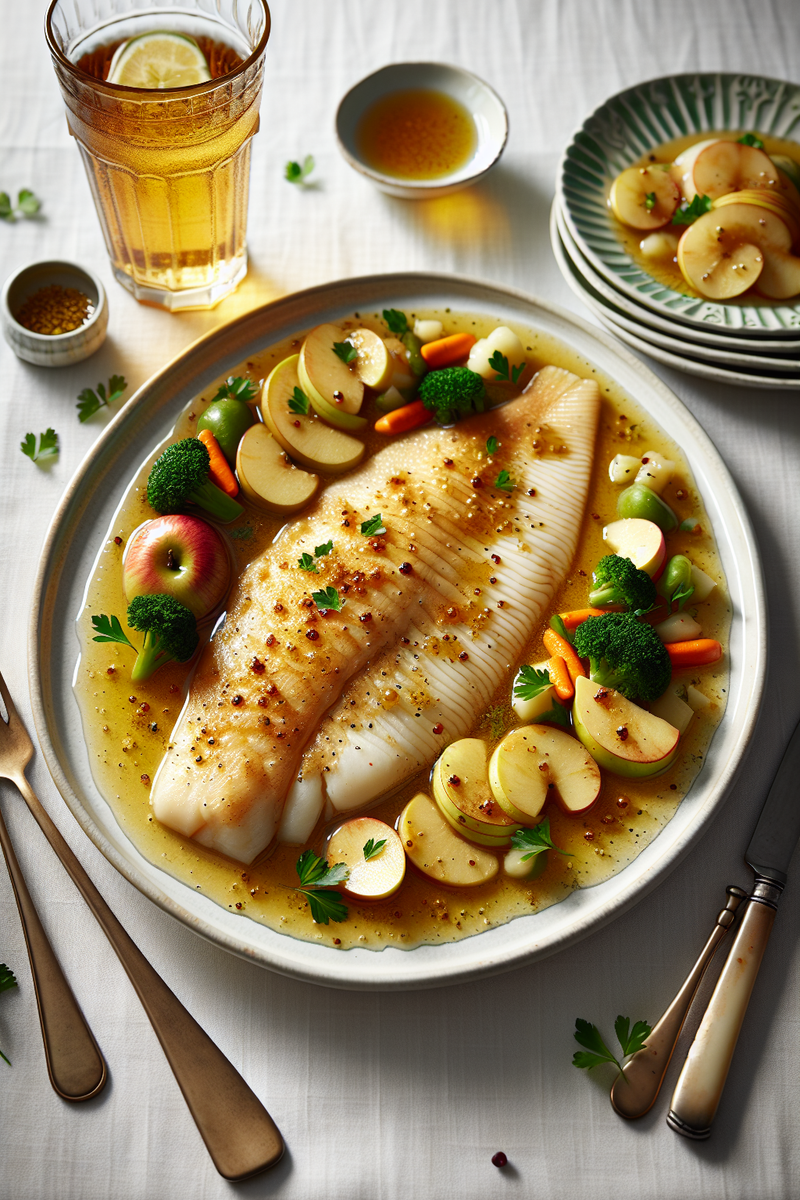 Photo de la recette Filets de sole au cidre