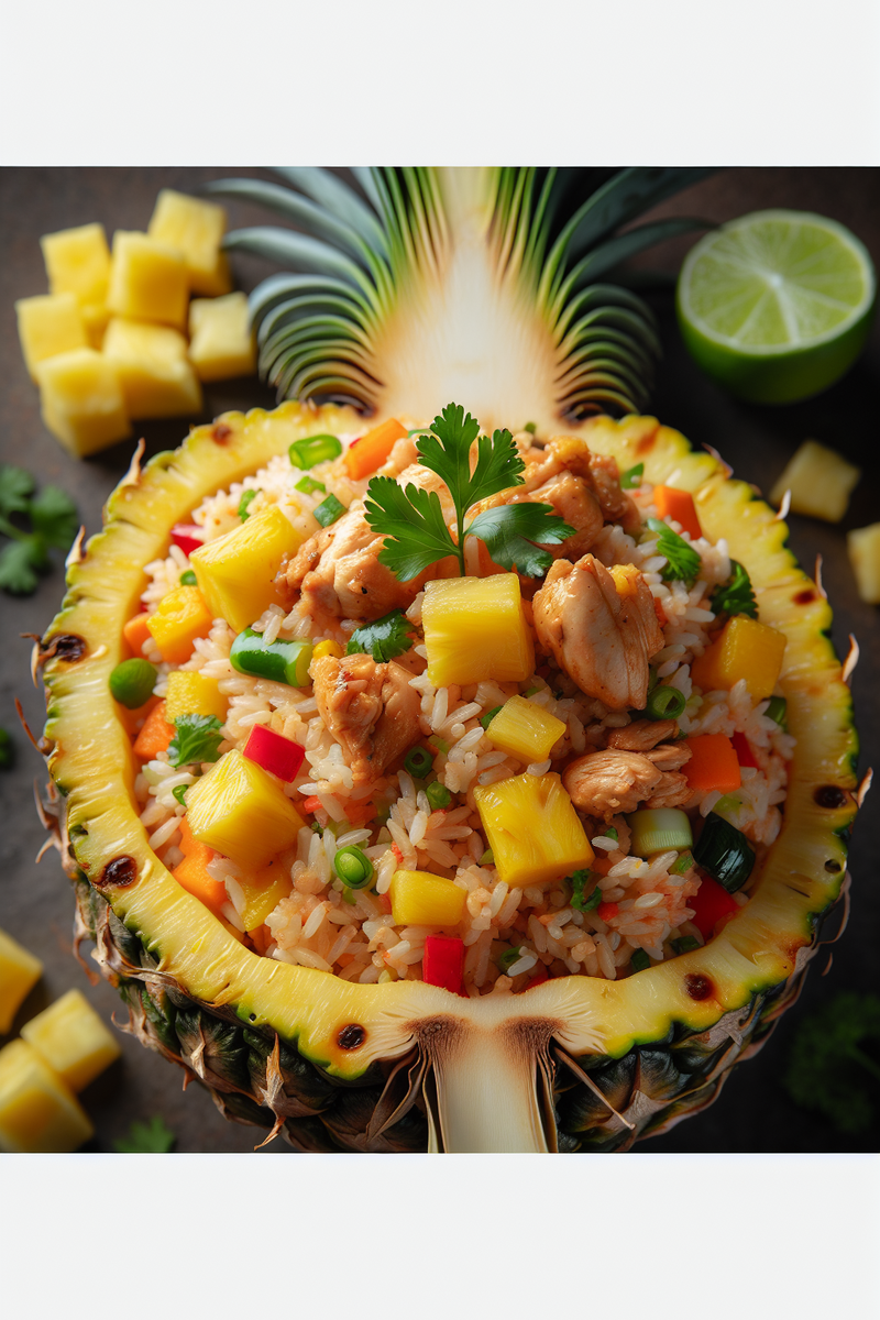 Photo de la recette Riz frit à l'ananas