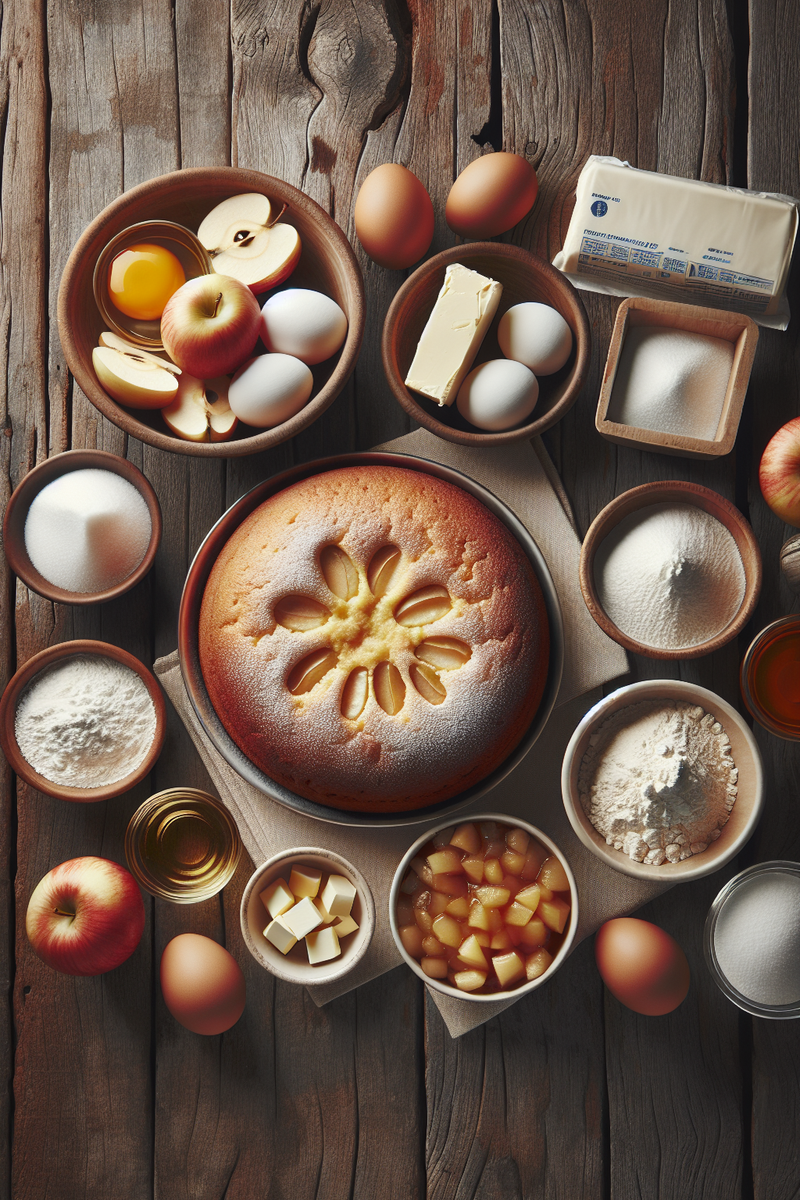 Photo de la recette Gâteau à la compote de pommes