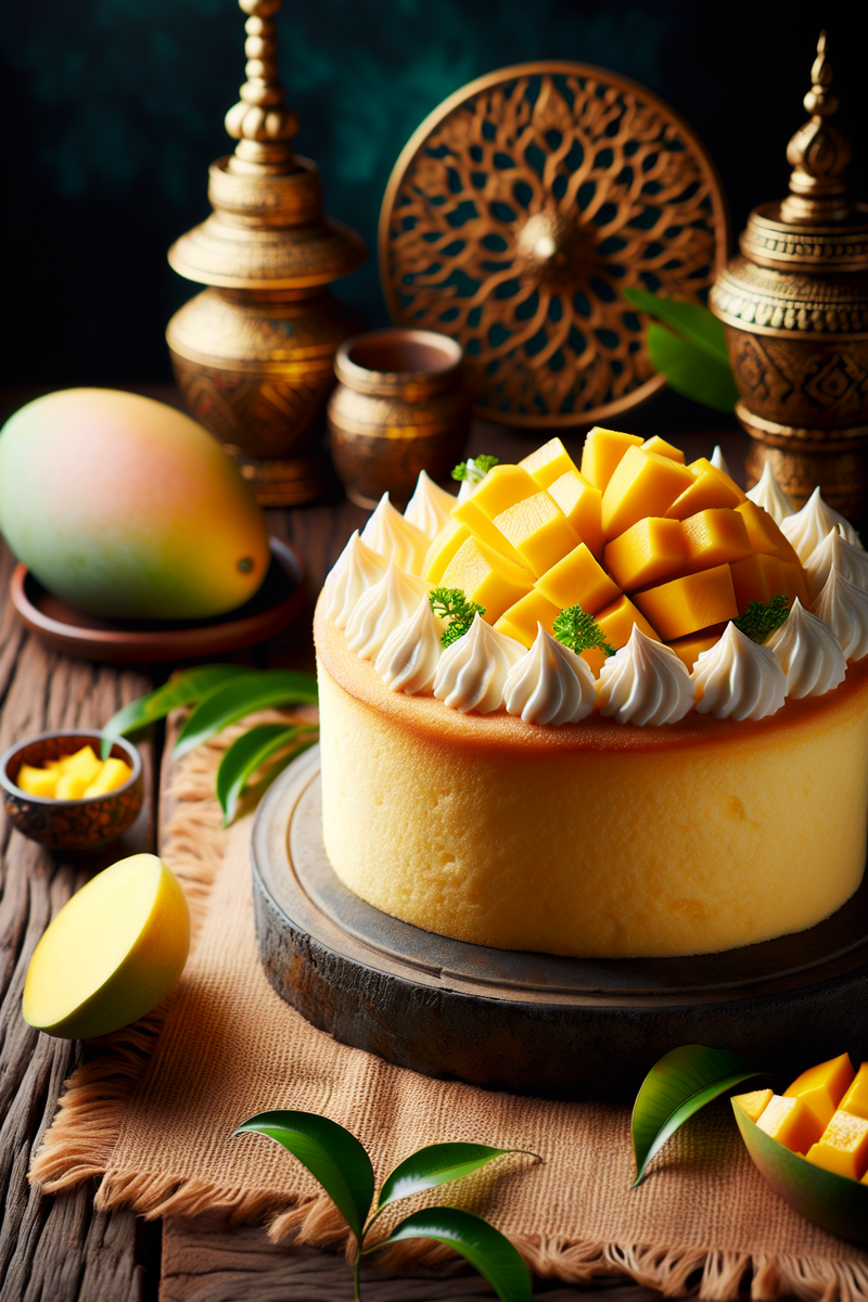 Photo de la recette Gâteau mousseux à la mangue
