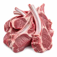 agneau coupé en morceaux