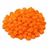 carottes coupées en petits dés