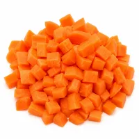 Carottes coupées en petits morceaux, 2