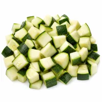 courgette coupée en petits dés