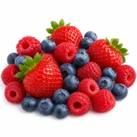 fruits rouges (fraises, framboises, myrtilles)