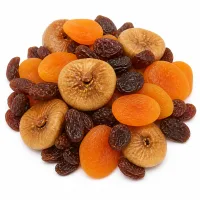 fruits secs (figues, abricots, raisins secs)
