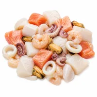mélange de poisson haché