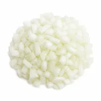 oignon coupé en petits cubes