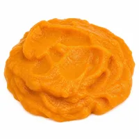 pâte de citrouille cuite et réduite en purée