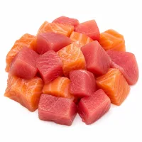 poisson cru (saumon, thon)