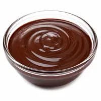sauce au chocolat ou coulis de fraise