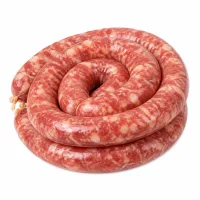 saucisses chinoises coupées en tranches
