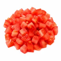 tomates, coupées en petits dés