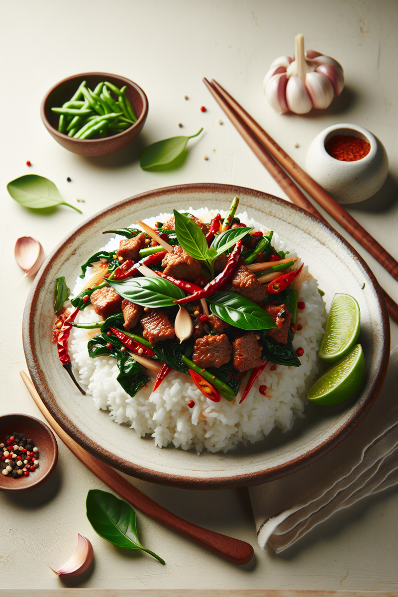 Photo de la recette Khao Pad Krapow