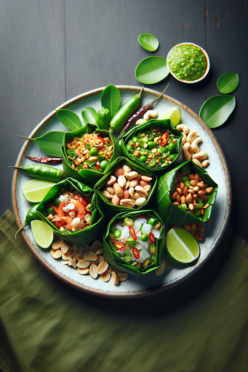 Photo de la recette Miang Kham (Bouchées enveloppées)