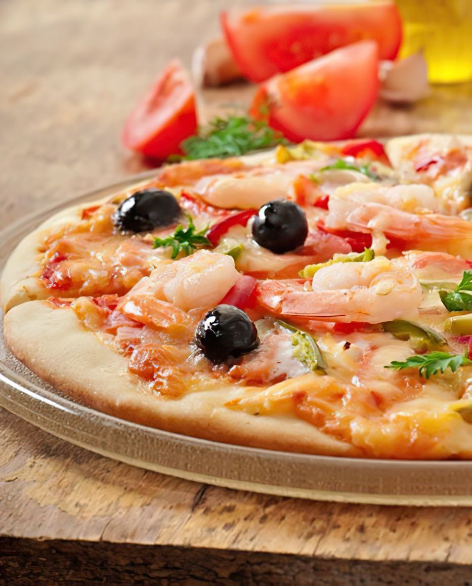 Photo de la recette Pizza aux crevettes