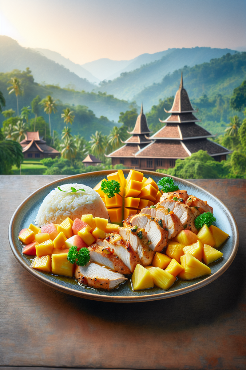 Photo de la recette Poulet à l'exotique