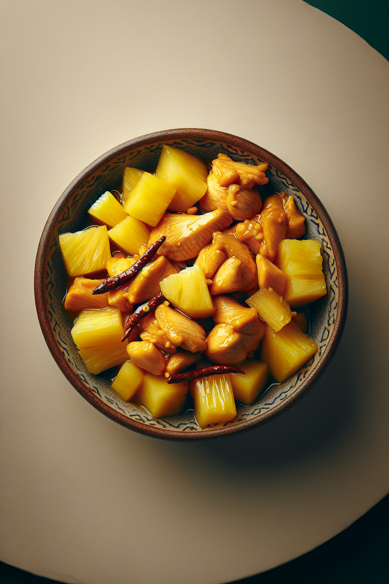Photo de la recette Poulet Ananas Gingembre