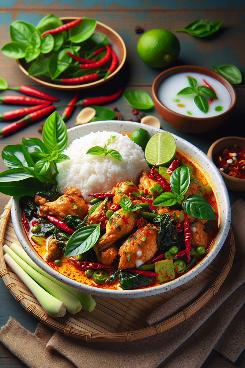 Photo de la recette Poulet épicé à la Thailandaise