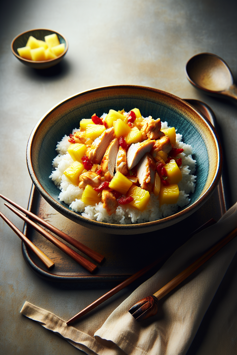 Photo de la recette Poulet express à l'ananas