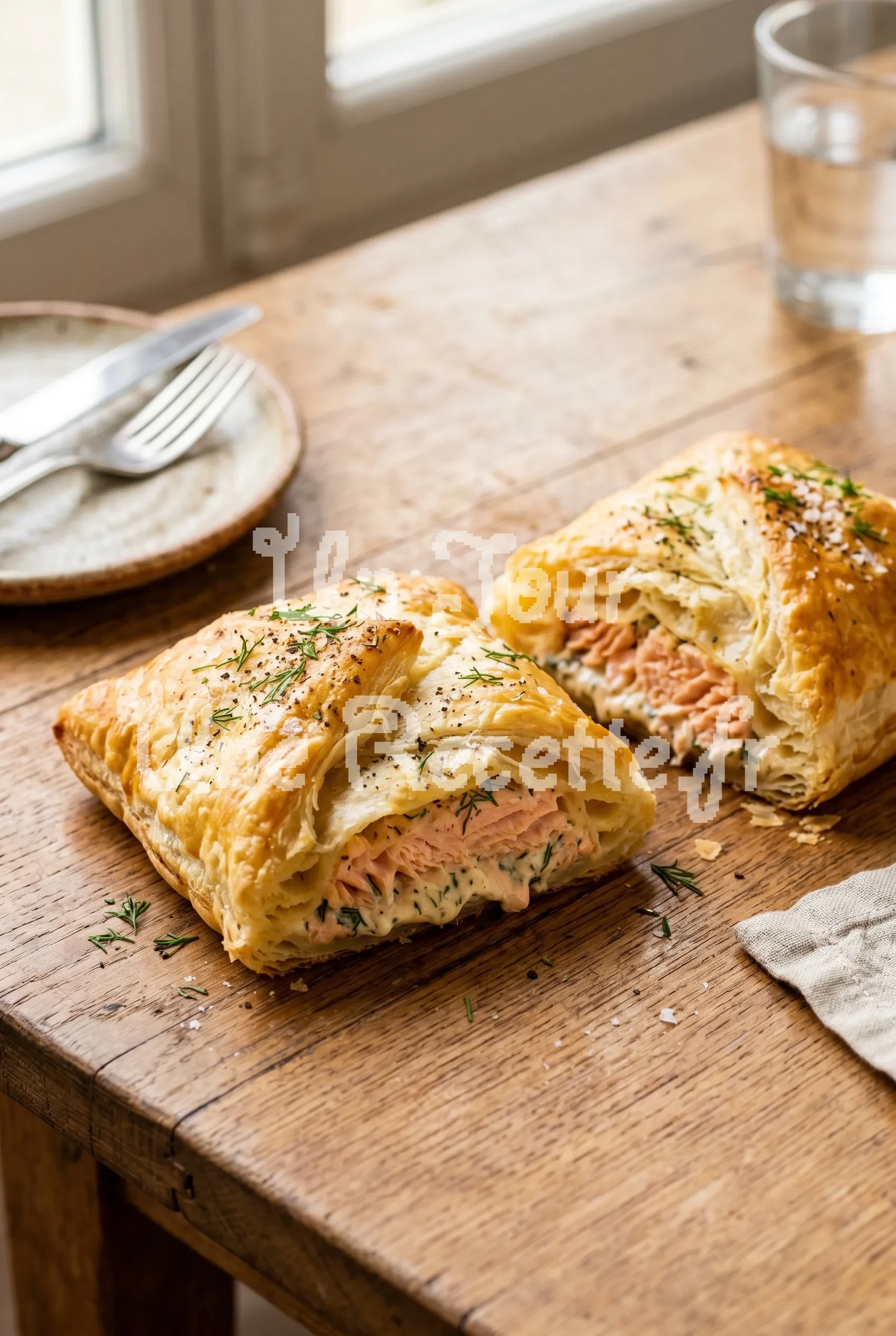 Photo de la recette Feuilletés au saumon