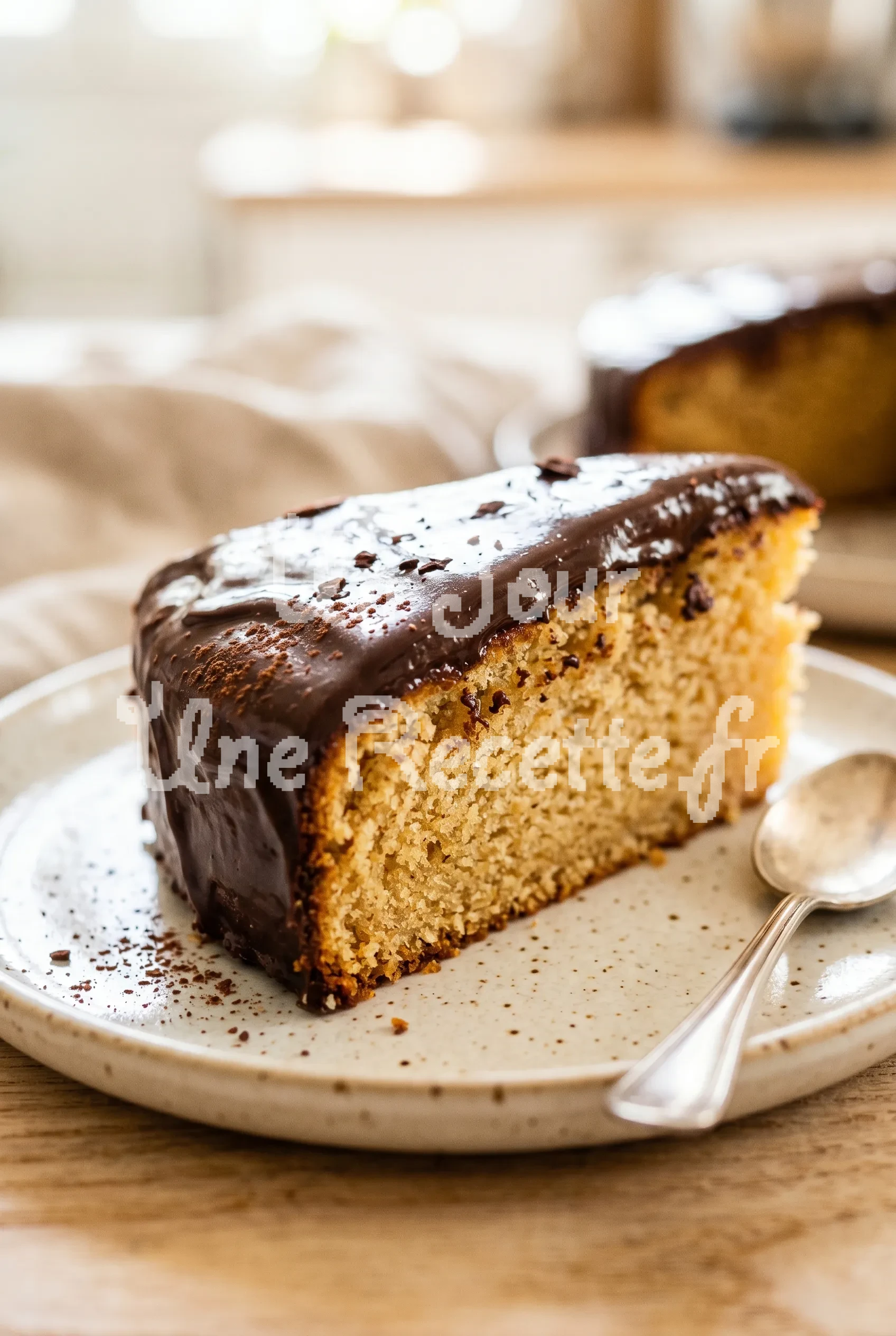 Photo de la recette Gâteau au yaourt nappage chocolat