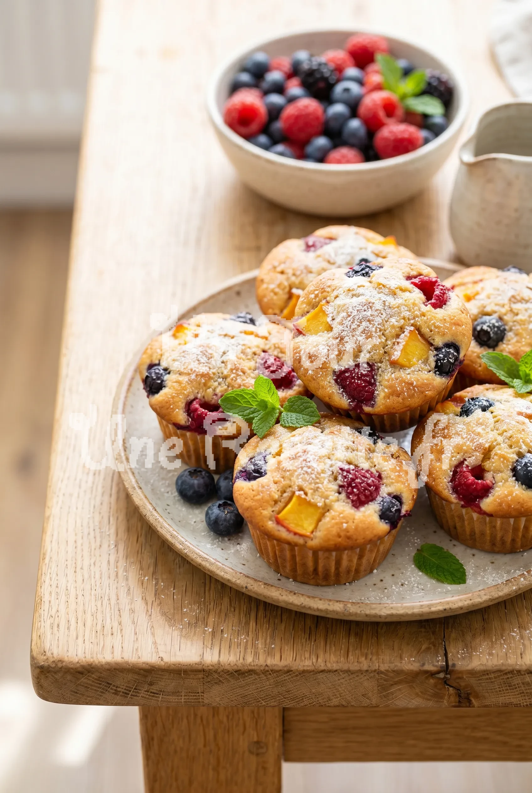 Photo de la recette Muffins santé aux fruits frais