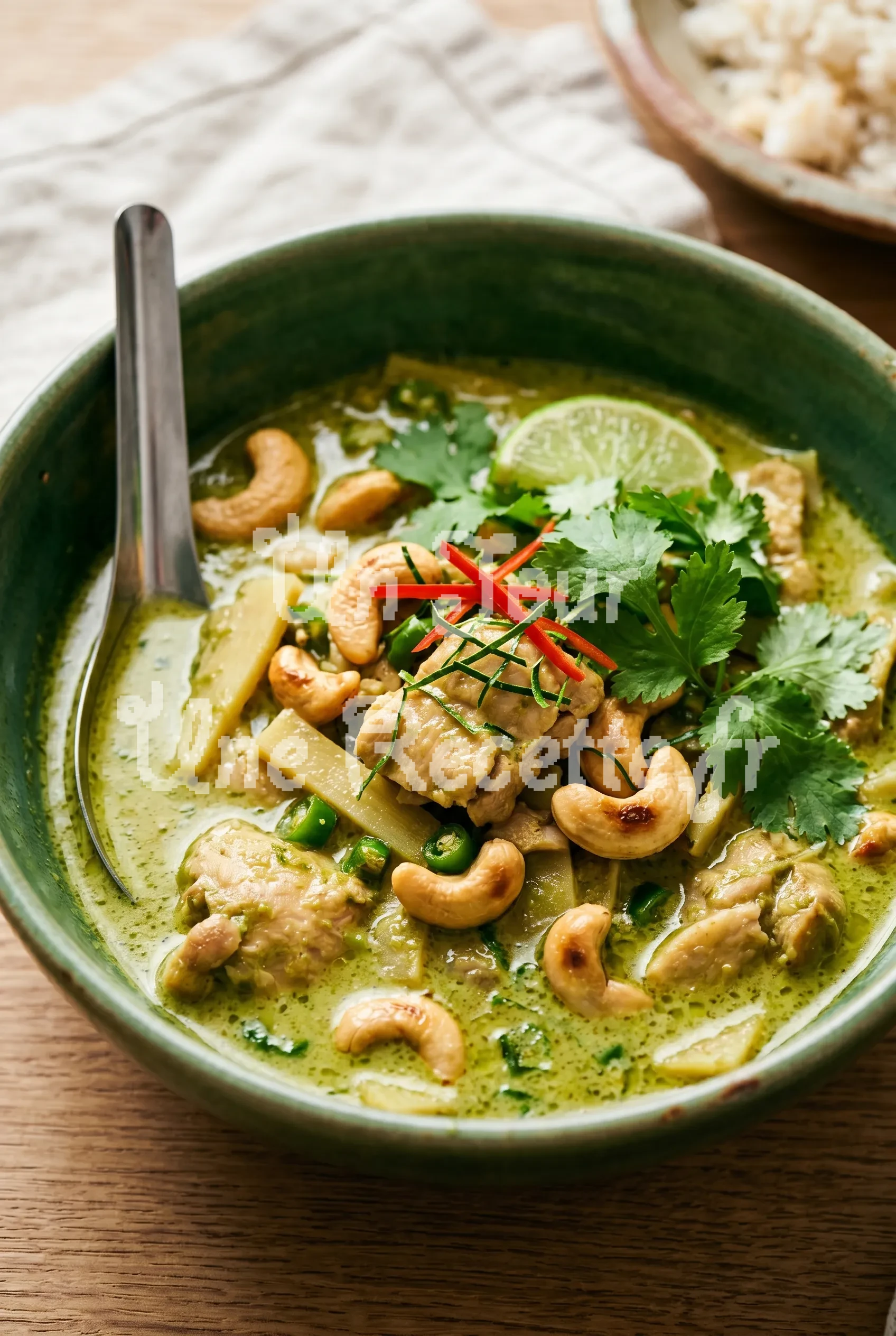 Photo de la recette Poulet au curry vert