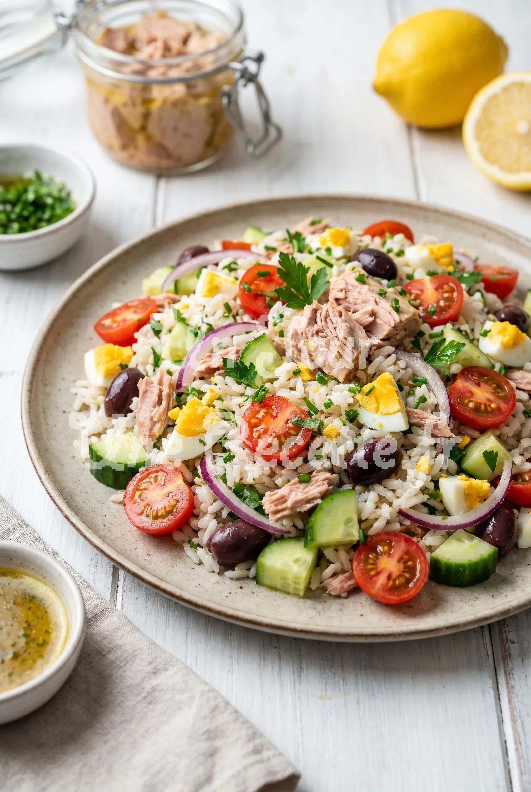 Photo de la recette Salade de riz au thon