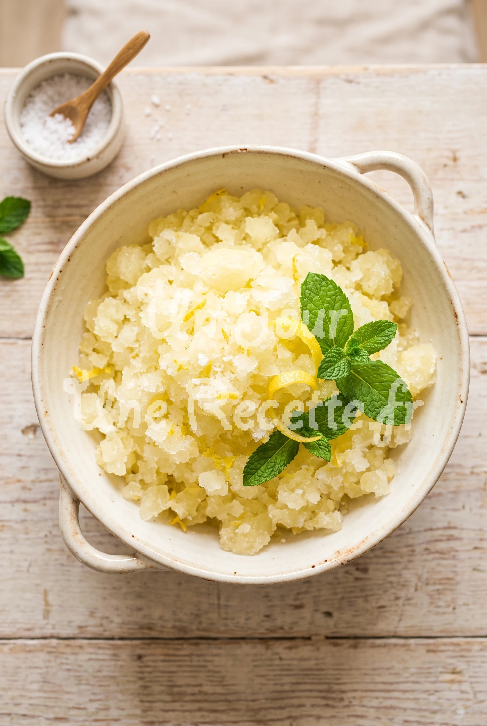 Photo de la recette Sorbet au citron facile sans sorbetière