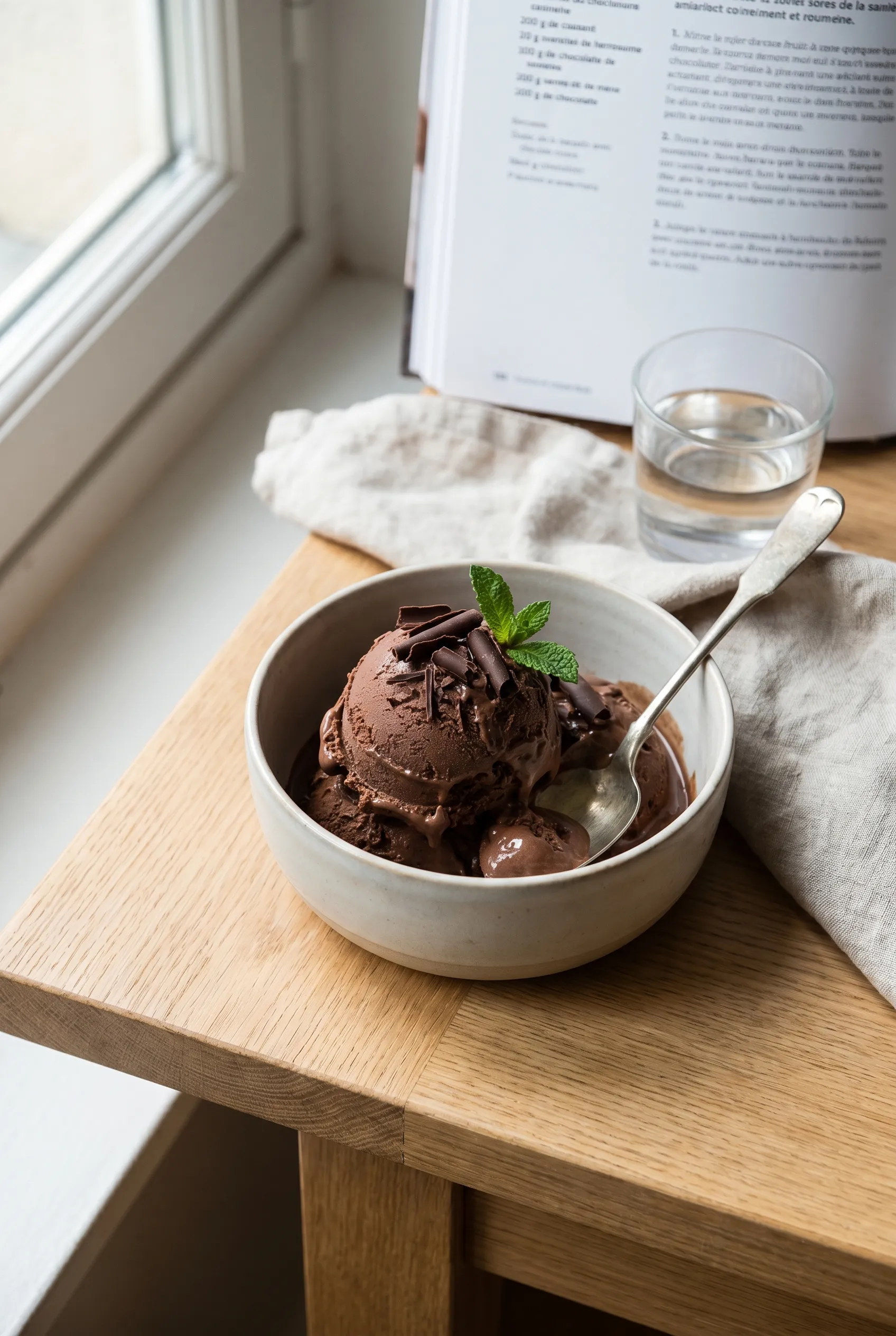 Glace au chocolat maison
