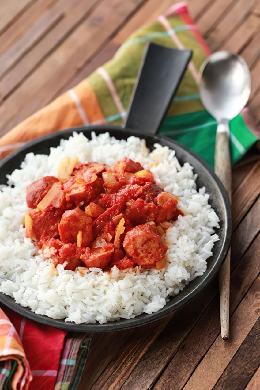 Photo de la recette Rougail de saucisses