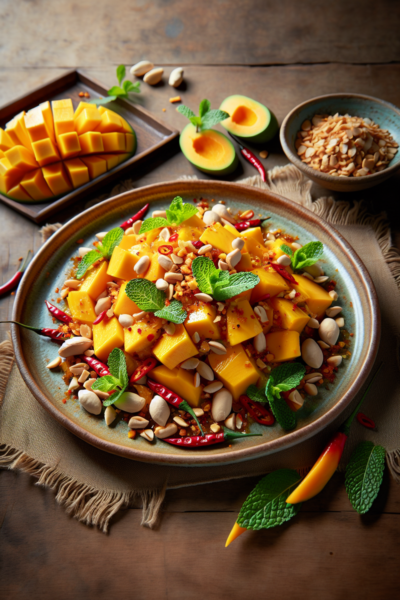 Photo de la recette Salade de mangue (Yam Mamuang)