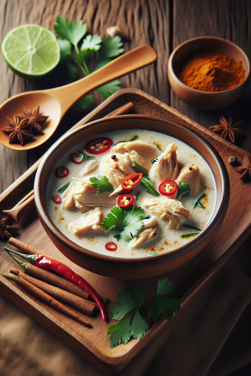 Photo de la recette Soupe Thaïlandaise au Poulet et Lait de Coco