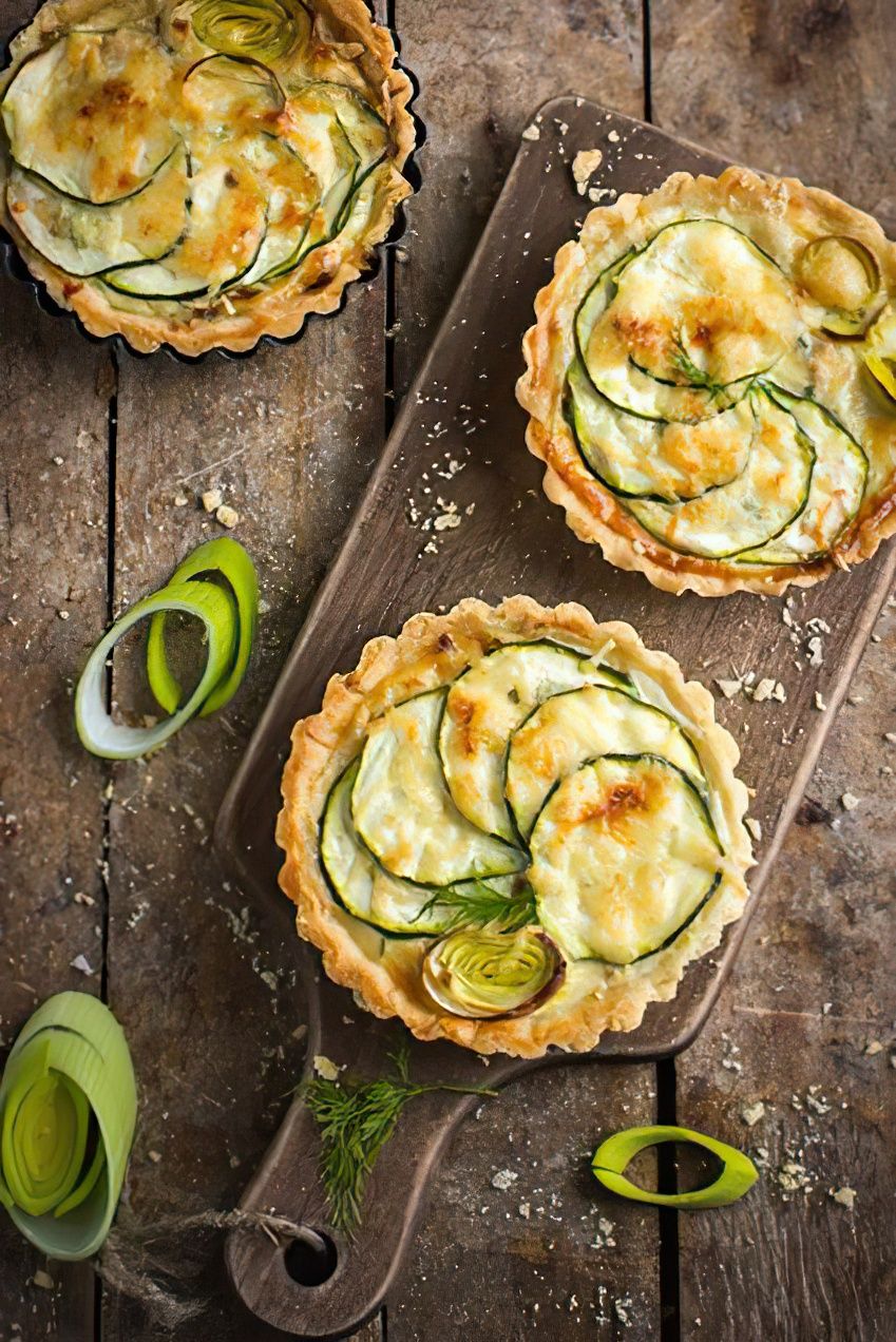 Photo de la recette Tartelettes courgettes chèvre