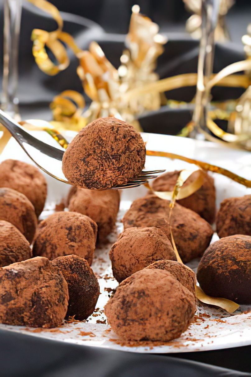 Photo de la recette Truffes faciles au chocolat et cacao